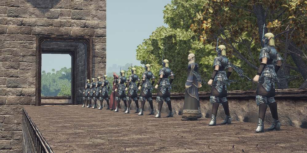 Castle wall Guard lu4