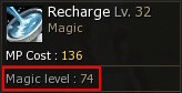 magic skill level mw