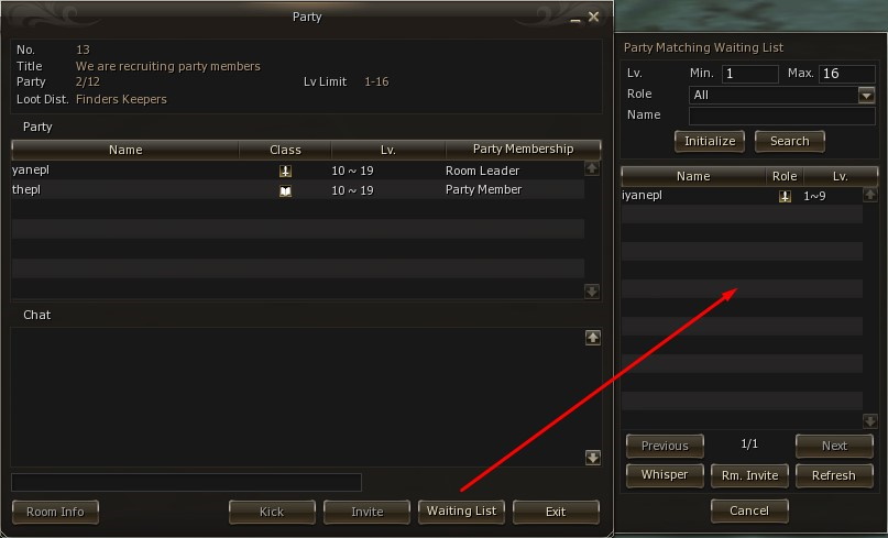 party finder